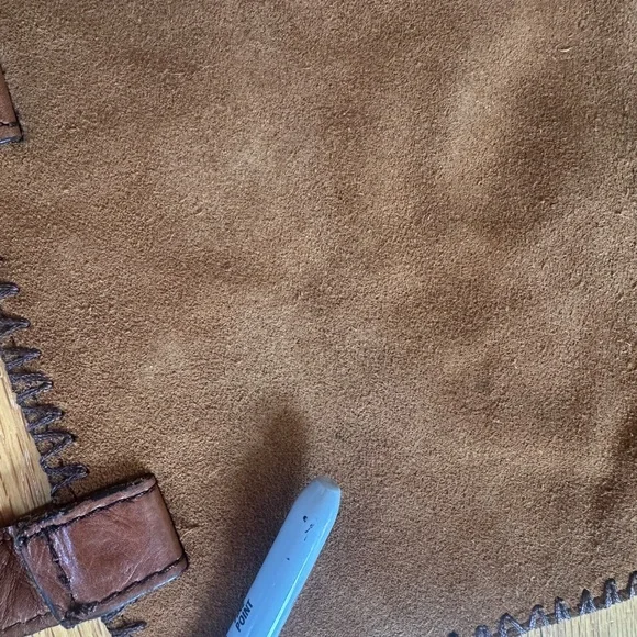 Patricia Nash Armeno Patchwork messenger crossbody Leather Bag - Picture 5 of 6